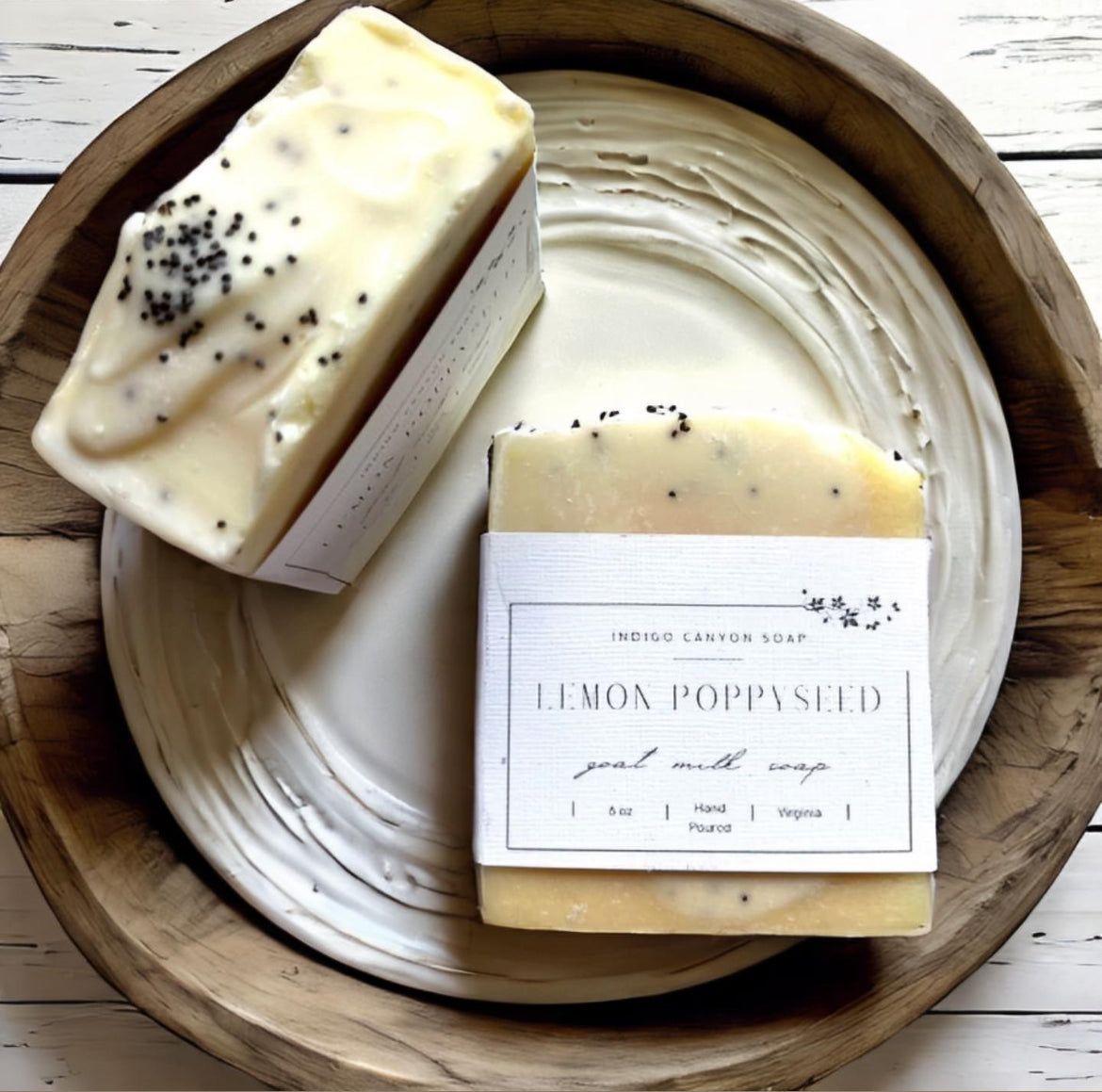 Lemongrass + Poppy Seed Goat Milk Soap