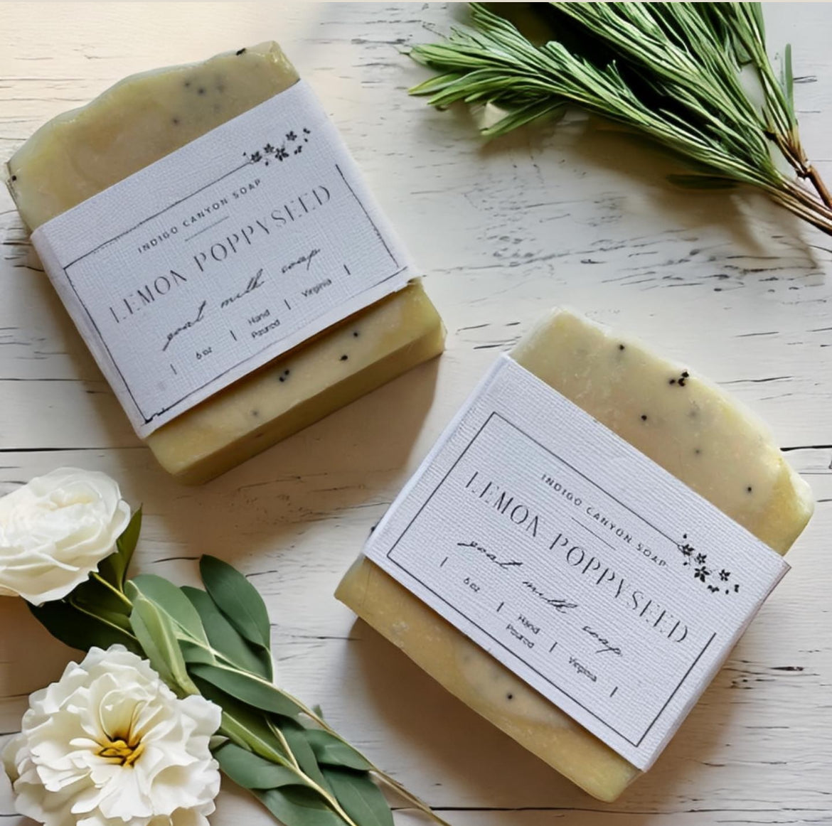 Lemongrass + Poppy Seed Goat Milk Soap