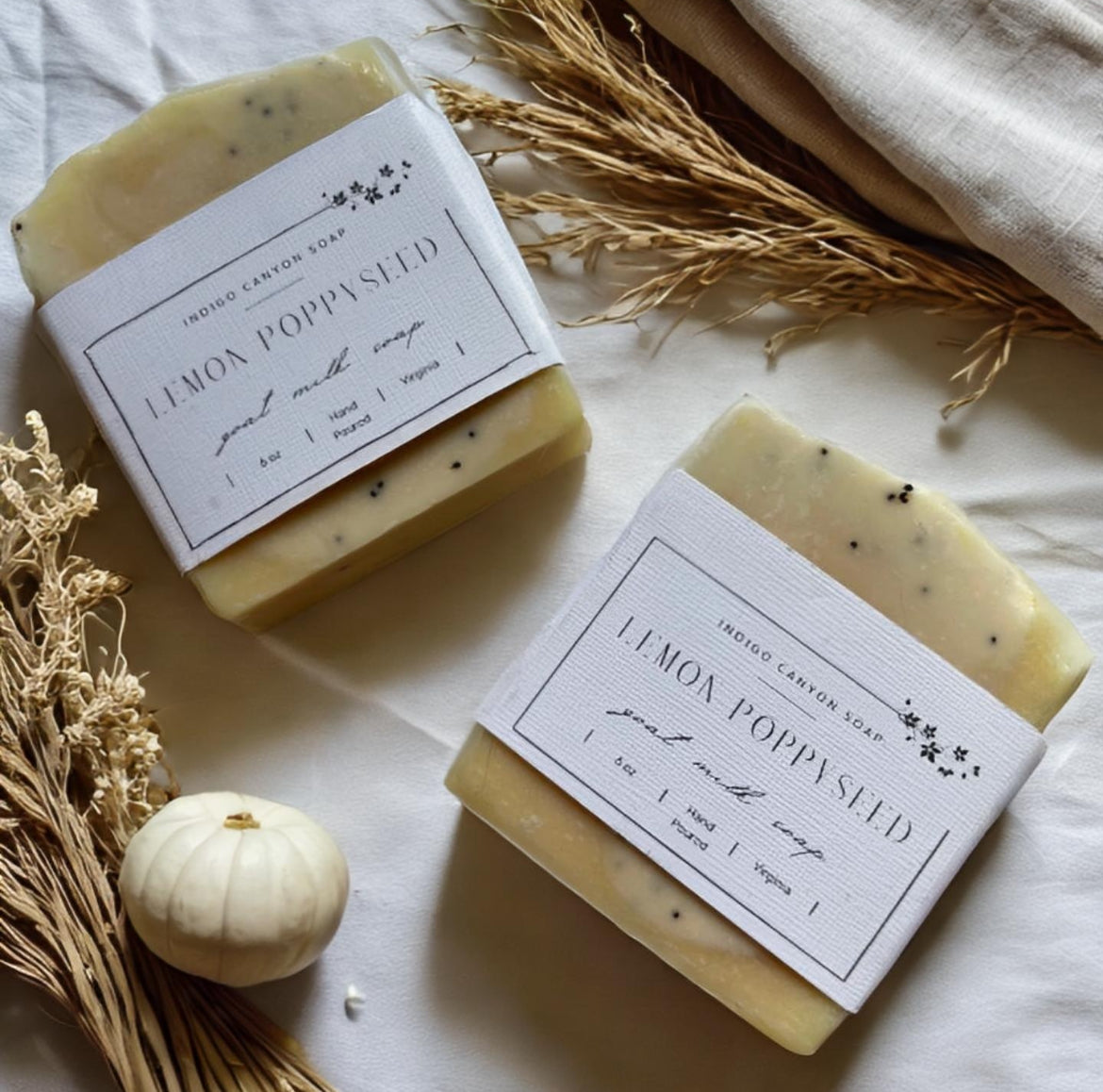 Lemongrass + Poppy Seed Goat Milk Soap