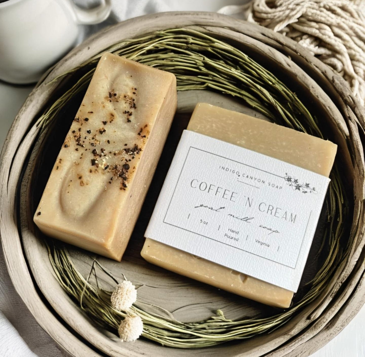 Coffee & Cream Natural Fragrance Free Goat Milk Soap